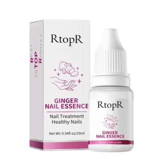 RtopR Ginger Antibacterial Nail Treatment Essential Oil Treatment Onychomycosis Paronychia Anti Fungal Nail Infection Toe Nail Nursing10ml