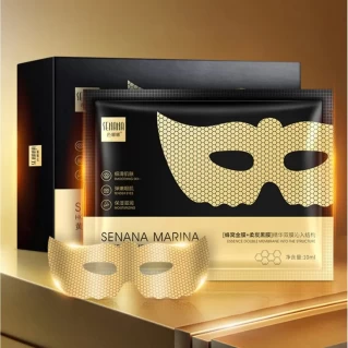 SENANA MARINA 10\7\5\3\1 Piece Golden Carnosine Double Membrane Structure Eye Mask