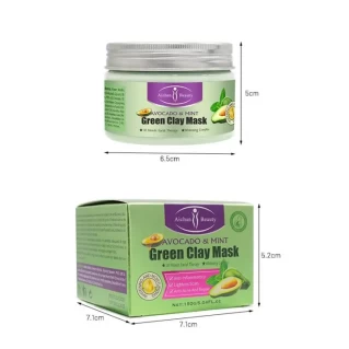 Aichun Beauty Avocado Clay Mask Oil Control Skin Care Anti-Acne Remove Blackhead Exfoliating Deep Cleansing 150g