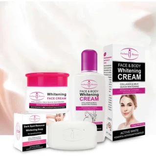 Aichun Beauty ( 3 In 1 ) Bodycare Soap Body ,Face Cream Series