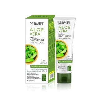 DR.RASHEL Aloe Vera Exfoliating Cream Peeling Facial Scrub Aloe vera facial peeling &scrub 2in1