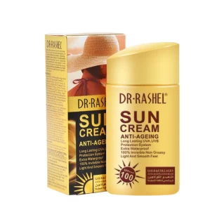 DR.RASHEL Sun cream Anti-Aging Summer Moisturizer UV protector SPF100 Sunscreen Lotion Gold collagen sun block cream 80g