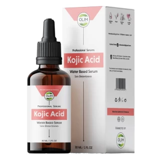 Kojic Acid Serum for Face & Body - Brightens Skin, Reduces Dark Spots, Evens Skin Tone, 30ml