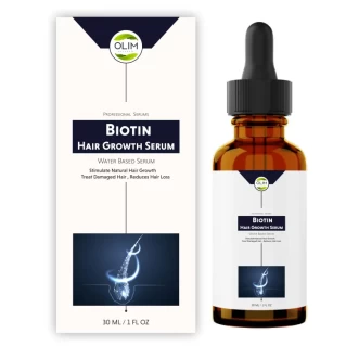 Biotin Hair Growth Serum 30 ML | Natural Hair Loss Treatment for Men & Women | Thicker, Fuller, Stronger Hair | Non-Greasy, Lightweight Formula