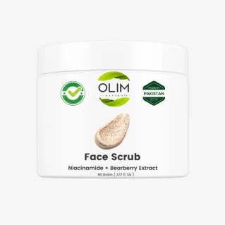 Face and Body Scrub with Niacinamide and Bearberry Extract Exfoliator 90 Grams