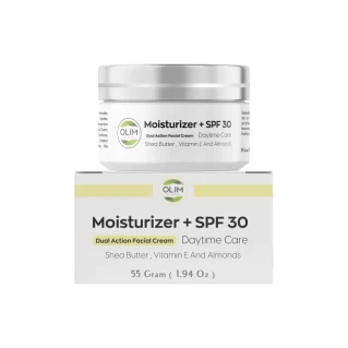 Moisturizing Cream With Spf 30 for Dry Skin with Shea Butter, Almond Extracts, and Vitamin E | Protects From Sun Deeply Hydrates and Nourishes 55 ML​