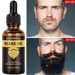 Beard Growth Oil for Men | Beard Growth Guaranteed with Argan & Geranium For faster Growth | For Beard Growth | Softness| Shine | Patchy Beard | 30 ML