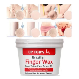 Fruity Finger Wax For Hair removal | Finger Wax for Facial | Private Parts | Arms | Legs Hair Removal Ready To Use Painless Plastic Wax jar