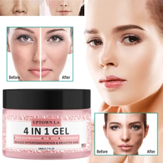 4IN1 Super glowing Gel | 5% Niacinamide, 30% Vitamin C 10%, Vitamin E 10% & HA | 50 g