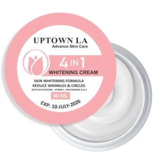 4 IN 1 WHITENING CREAM ADVANCE SKIN FORMULA FOR WHITENING WITH GLUTATHIONE VITAMIN C NIACINAMIDE H.A 30 ML