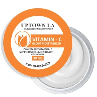 VITAMIN C GLOW BOOSTING MOISTURIZER with 100 % Stable vitamin C and supports collagen health 30 ml