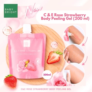 BABY BRIGHT C & E ROSE STRAWBERRY BODY PEELING GEL 200ML