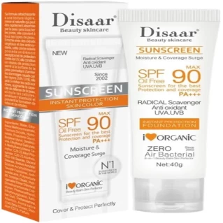 Disaar Sunscreen Cream SPF90 Oil Free Instant Protection 40g