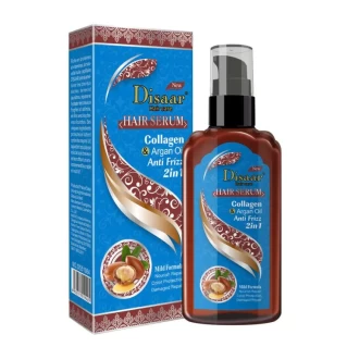 DISAAR Collagen & Argan Oil Anti Frizz 2 in 1 Hair Serum 120ml