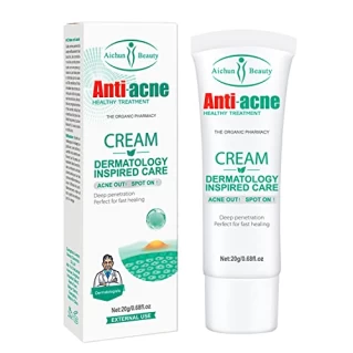 AICHUN BEAUTY Anti-Acne Cream Treats Pimple Clogged Pores Oil Control Reduces Acne Scars Shrinks Pores 20g / 0.68fl.oz